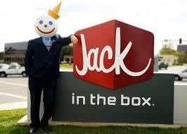 ジャックインザボックス Embroidered Jack In The Box Patch approx 3 x 3.25