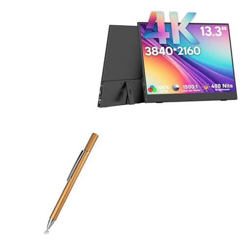 BoxWave Stylus Pen Compatible with OUNSHLI Portable Monitor Touchscreen (13.3 in) - FineTouch Capacitive Stylus, Super Precise Stylus Pen - Champagne Gold