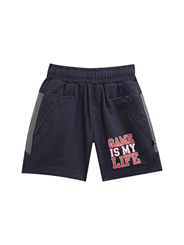Image of Proteens Boys Printed Shorts Pack of 1-Navy