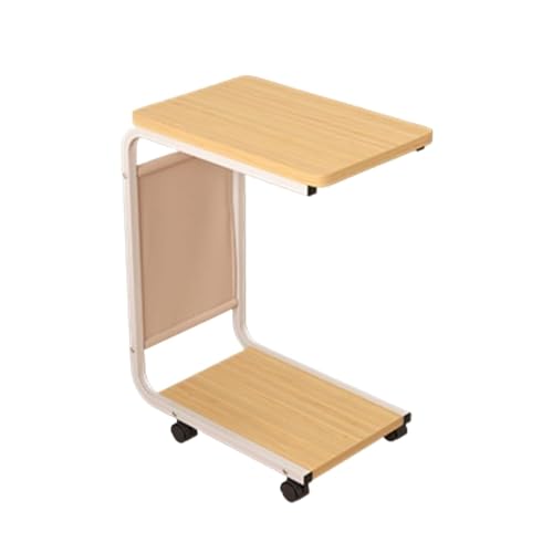 Soporte para CPU de torre PC Stand 2 niveles con marco de metal y ruedas giratorias para oficina en casa que se adapta a la mayoría de CPUs (Natural) miniatura 1