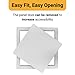 Proxinova™ 350x350mm Panel de acceso Ajuste de superficie (14"x 14") Plástico ABS...