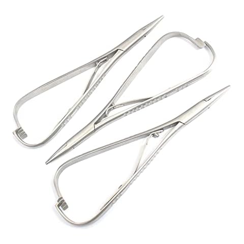 OdontoMed2011 Dental Mathieu Needle Holder 14cm (5.5") Pliers Forcep Orthodontics 3 Pieces Instruments ODM Cover