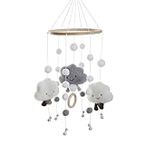 🟣【Breites Anwendungsbereich】Baby windspiele Kleine und exquisite bettglocke baby kann verwendet werden, um das Wohnzimmer, das Schlafzimmer, das Babyzimmer und andere Innenräume zu dekorieren, sodass es warm und großzügig wirkt. Hängen Sie das Windspiel am Fenster oder am Kopfende des Bettes auf, um die Spuren der Brise einzufangen und dem Leben etwas Spaß zu machen.