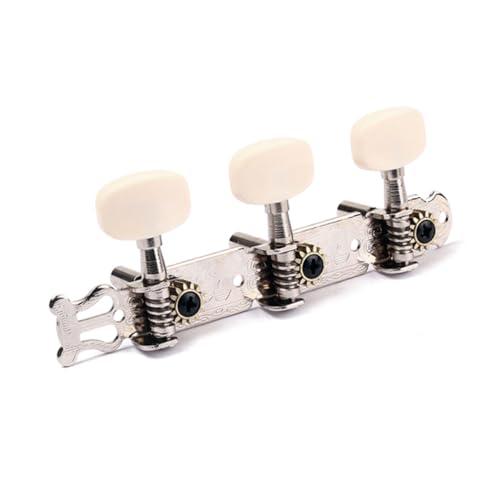 BESPORTBLE 2Pcs Classical Guitar Tuning Pegs with Buttons Standard Spacing Replacement for Acoustic Guitars Easy to Use Machine Heads
