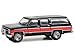 1990 Chevy Suburban Black and Red All Terrain Series 15 1/64 Diecast Model Car by Greenlight 35270E