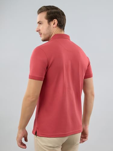 Image of Monte Carlo Mens Regular Fit Half Sleeve Solid Polo Neck T-Shirt (Pack of 1)