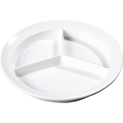 Carlisle KL20302-E - Plato hondo (melamina, 3 compartimentos), blanco Cover