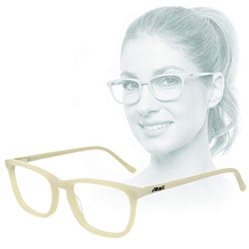 Edison & King Soul Mirror â€“ Like a Second Skin, Nude-Look' Glasses Made from Skin-Friendly Acetate (+2.50 dpt, Beige)