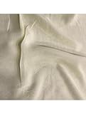 Solid Unstitched Georgette Fabric by The Yard, Sewing Fabric for Dresses, Wedding Decor, Wrapping, Art, Lightweight and Breathable (Cream, 3 Yard)