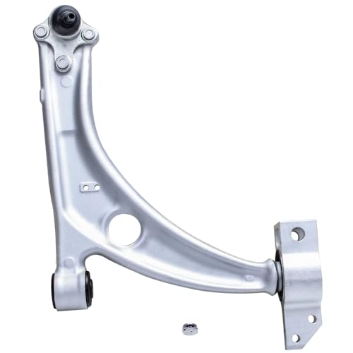 Image of Detroit Axle - 6pc Front End Control Arms Kit for 2006-2010 Passat 2 Lower Control Arms w /Ball Joints 2 Sway Bar Links 2 Outer Tie Rod Ends 2007 2008 2009 Replacement