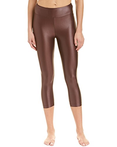 Koral Women's Petite Lustrous High Rise Capri, BORDEUX, L