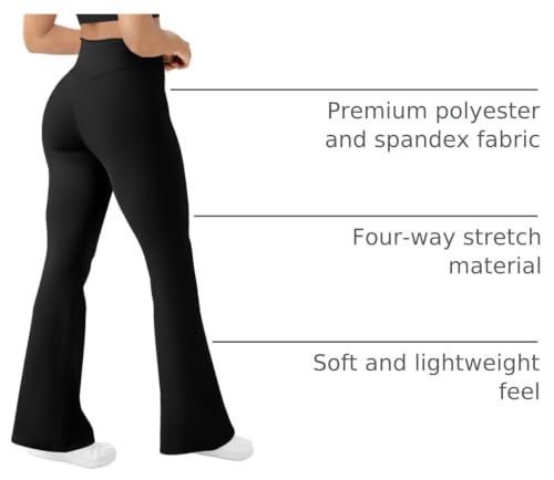 Image of AB-Eleven Women's Yoga Pants Bootcut Flare Leggings Bell Bottom Leggings