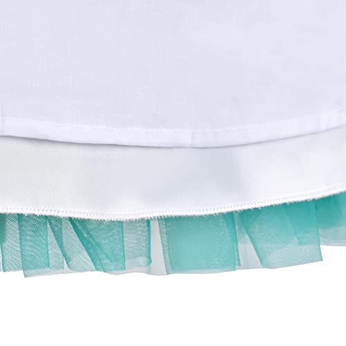 Girls Dress Aqua Green Sea Mermaid Gradient Tutu Tulle Party Size 7 #TOP4