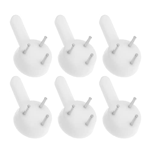 Image of Aicosineg Hardwall Hanger Mount Non-Mark Hook Photo Picture Frame Hanger for Fasteners Wooden Doors Concrete Hooks Wall Wallpaper Walls Hardware White Tone 50pcs