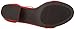 Amazon Essentials Women's Two Strap Heeled Sandal, Bright Poppy Red, 7 Wide