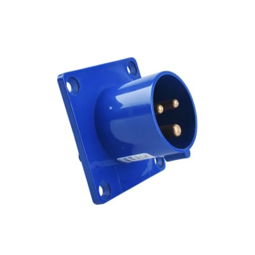 Base de enchufe industrial IP44 de pared 3P 16A trifásico resistente 7