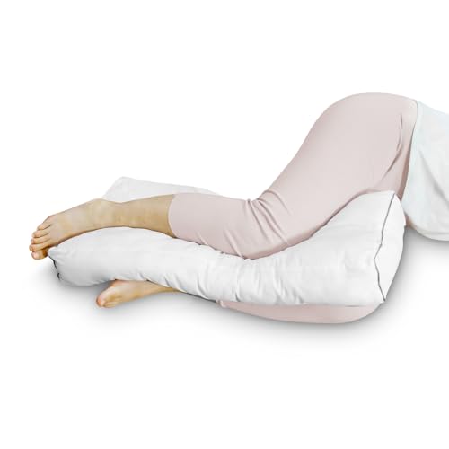 Coussin de genou pour les personnes dormant sur le côté, coussin de jambe pour dormir, coussin sous le genou pour l'alignement de la colonne vertébrale, soulagement de la douleur au bas du dos