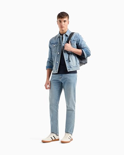 Image of Armani Exchange Men's Basic Long Sleeve Jersey Crew Neck Tee