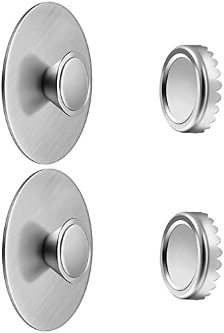 VeoryFly Magnetic Soap Holder Self Draining, 2Pcs Bar Soap Holder for Shower Wall, Stainless Steel Soap Savers , Kitchen/Bathroom Soap Dishes , Easy Clean