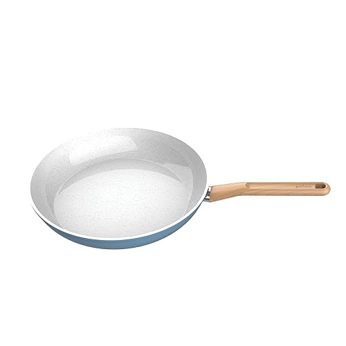 GoodCook Ceramic Titanium 12” Fry Pan, Nonstick, Light Blue