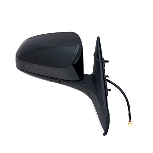 Fit System - 70673T Passenger Side Mirror for Toyota Camry, Camry Hybrid, Textured Black w/PTM Cover, Foldaway, Passenger Side, Heated Power