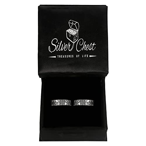 Stylish Sterling Oxidised Toe Rings with 3D Self Designs