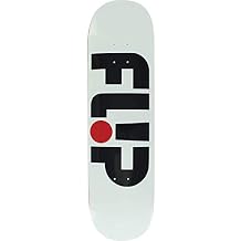 Flip - Odyssey Logo Skateboard Deck - 8.25 White - Bundled with Free 1 Hardware Set - Skateboarding