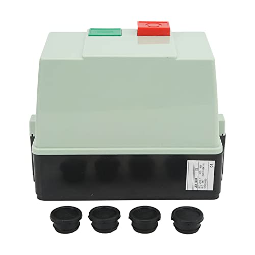 RISEGUN Motor Start Control Magnetic Electric Motor Starter Motor Control Switch for Single Phase and 3 Phase 23‑32A