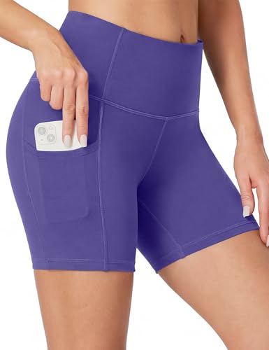 Heathyoga Biker Shorts Women Tummy Control 5' Workout...