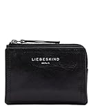 Innenmaterial: Polyester Liebeskind Berlin Damen , Leder, Fab 2 Crinkled Smilla - Portemonnee Purse S, Schwarz, Small (HxBxT 9cm x 13cm 1cm) EU