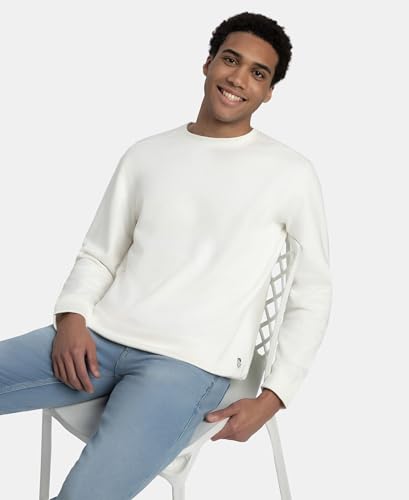 Image of Jockey US92 Men Super Combed Cotton Rich Fleece Sweatshirt with StayWarm Technology