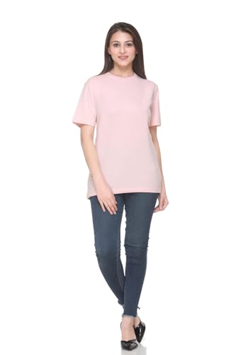 Image of GODFREY Women Round Neck Half Sleeve Cotton T Shirts