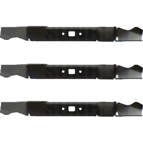 Paquete de 3 cuchillas de repuesto para cortacésped Troy-Bilt 742-0741A  21" x 2.25"  0.921875" agujero