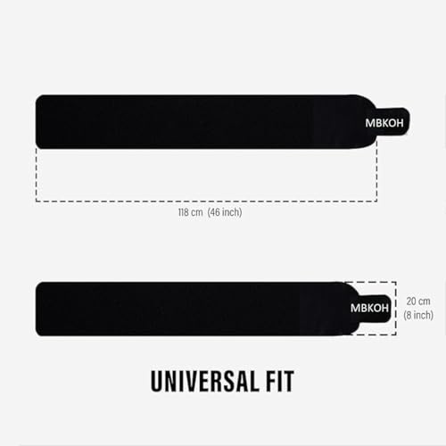 Image of Waist Belt Made of Neoprene for Women & Men for Tummy Exercise. Black