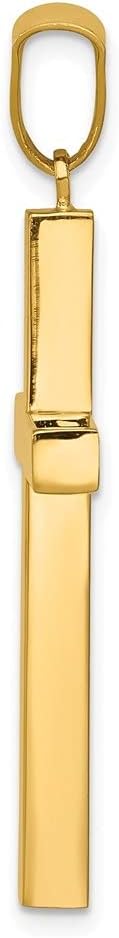 Diamond2Deal 14K Gold Latin Jesus Religious Crucifix Cross Pendant Fine Jewelry for Women