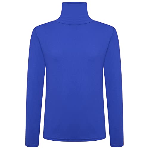 Image of Loxdonz Girls Long Sleeve Turtleneck Tee Shirt Kids Casual High Neck Tops T-Shirts | Youth Size 3-14
