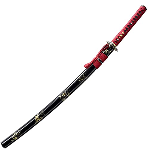 Abynow Dämonentöter Klinge COS Holzschwert, Katana mit Scheide Holzwaffe Zubehör Cosplay Prop Toy, 103 cm Cover