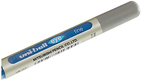 Bolígrafo Uni-Ball Roller 0.4 mm Azul Pack 2 miniatura 4