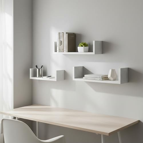 INDE MOBLEKIT   Set 3 Estantería Flotante
