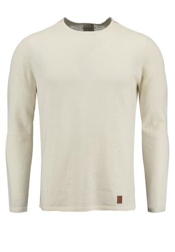 Pull rond KEYLARGO blanc pour homme | Solution anti-froid légère et élégante taille L