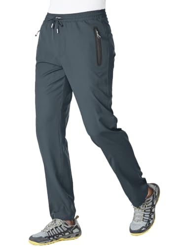 Image of YSENTO Mens Lightweight Walking Hiking Outdoor Trousers Cold Grey,XL