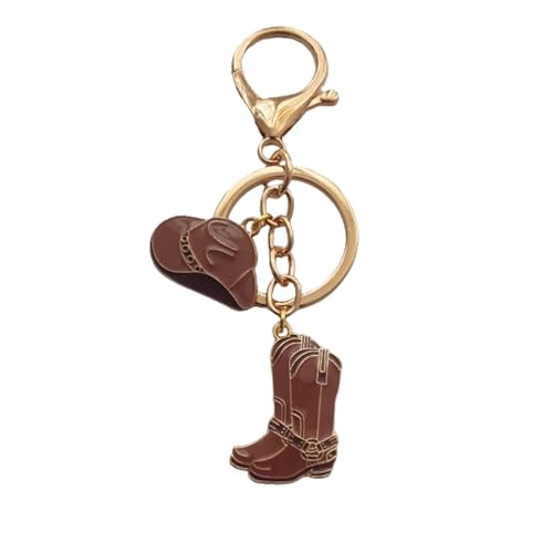 Cute Cowboy Key chain for Men Women, Cowboy Hat and