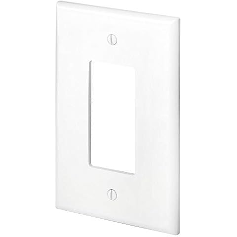 Leviton 88601 1-Gang Decora GFCI Device Decora, Wallplate, Oversized, Thermoset, Device Mount, White Cover
