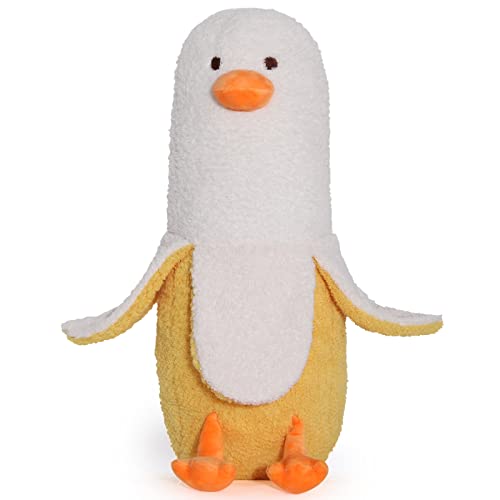19.7" Banana Duck Stuffed Animal Plush Toy，Cute Anime Body Soft Pillow Doll Kawaii Banana Duck Plushies，Great Gift For Kids Birthday,Valentine #TOP6