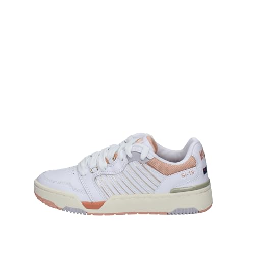 K-Swiss Women's SI-18 Rival Sneaker, White/Almost Apricot/Whisper White, 8.5 M