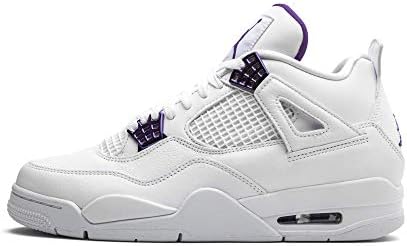 white jordan 4 purple