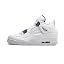 White Metallic Silver Court Pu