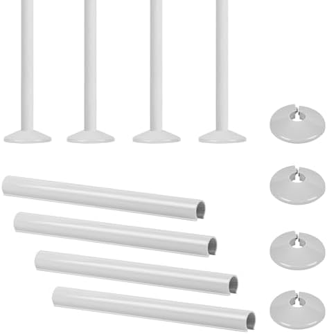 8 Pcs Radiator Pipe Collars, Radiator Pipe Covers White, Pipe Covers ...