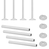 8 Pcs Radiator Pipe Collars, Radiator Pipe Covers White, Pipe Covers Easy to Clean Heating Pipe Decoration Cover Ugly Faucet Pipe Circular Cooling Pipe Can be Used in Various Settings (White)