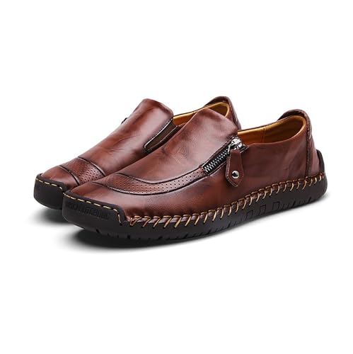 Mocasines sin cordones para hombre y zapatos náuticos casuales ligeros para caminar
